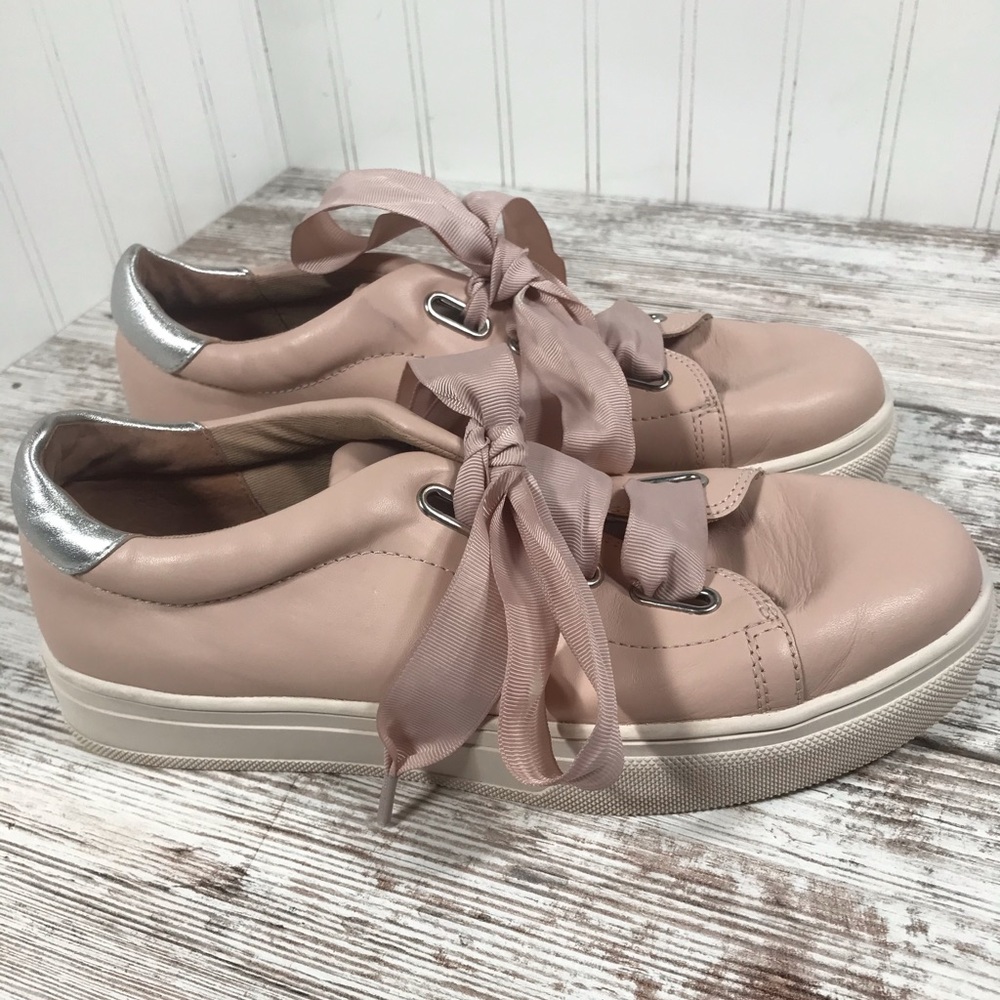 Caslon pink leather sneakers - size 9.5